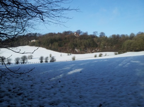 Still lots of snow on the fields