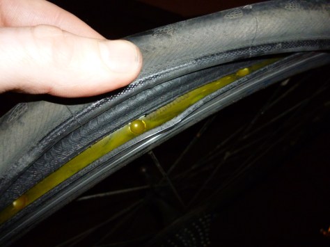 You can see the buckle in the rim, causes all sorts of problems with breaking