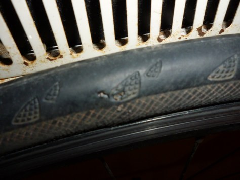 Another angle on the chunk from my tyre