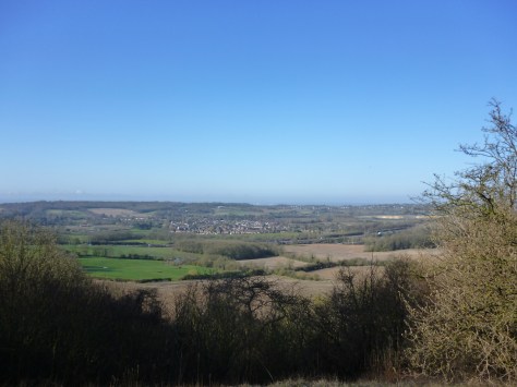 Not a cloud in the sky, you could see for miles