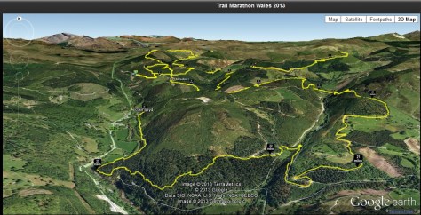 A Google Earth Image giving an idea of the terrain