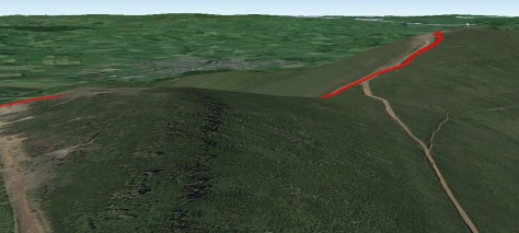 Shot showing the profile of Corn Du to Pen Y Fan