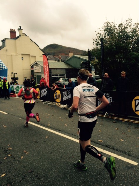 Finishing the race, getting passed in the process