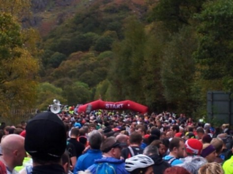 Start line of the race